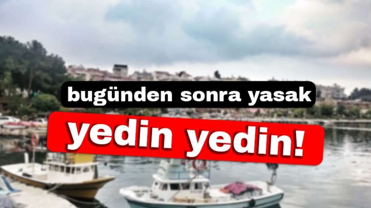 Denizlerde av yasağı yarın gece başlıyor