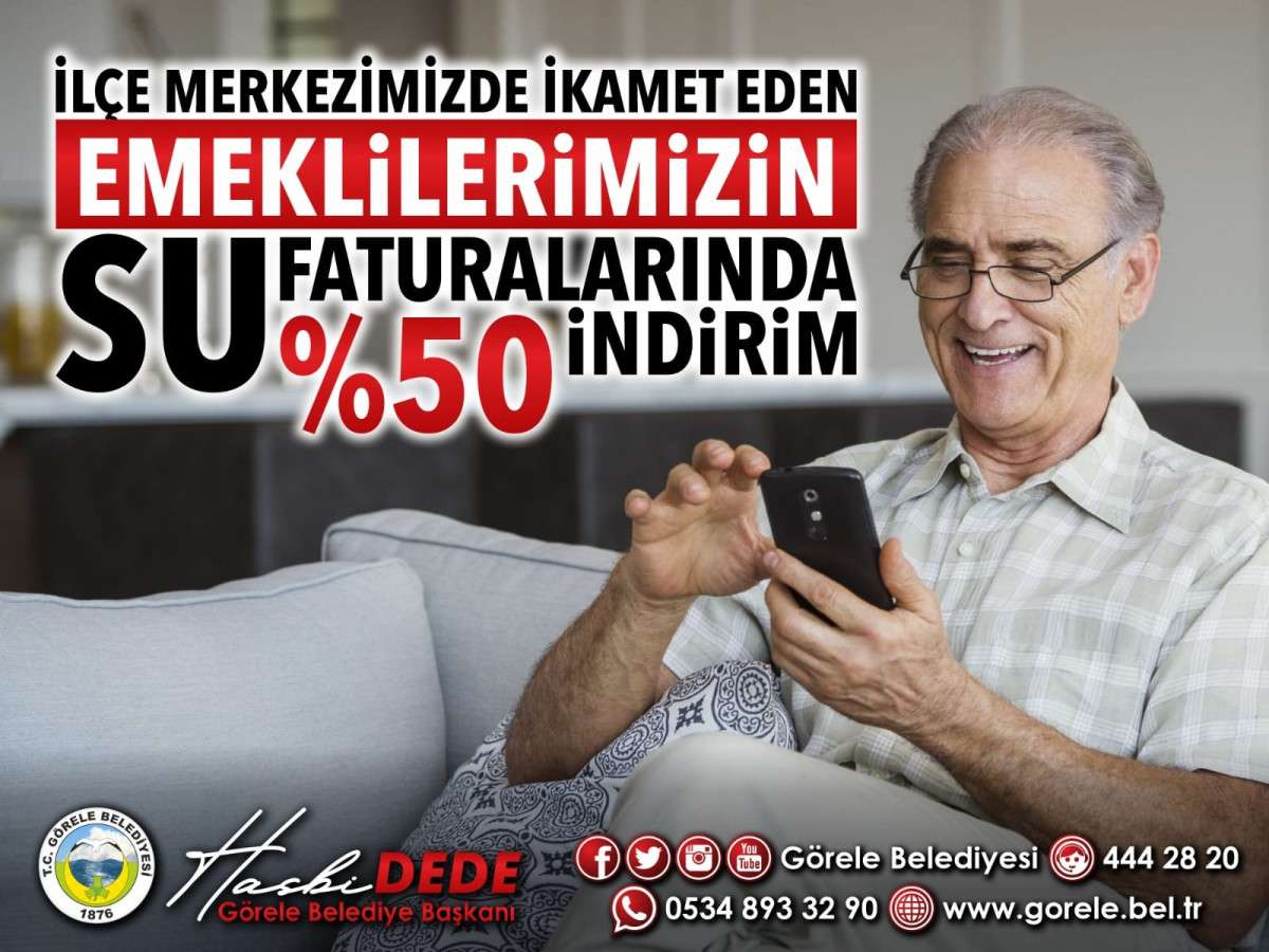 Görele'de Emeklilere su faturasında müjde!...